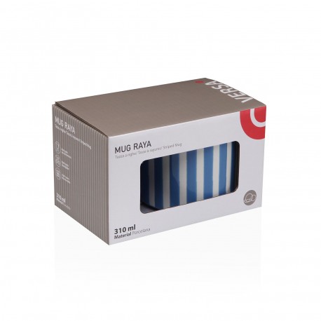 TAZZA RIGHE BLU