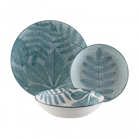 STOVIGLIA 18 PEZZI AYLEN BLU