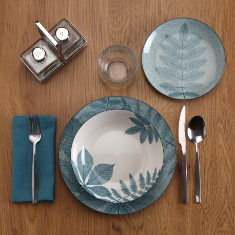 STOVIGLIA 18 PEZZI AYLEN BLU
