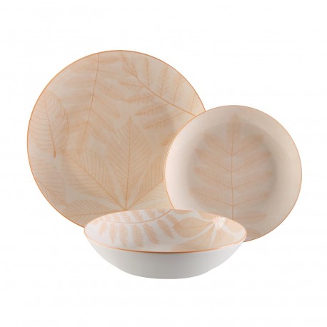 STOVIGLIA 18 PEZZI AYLEN BEIGE