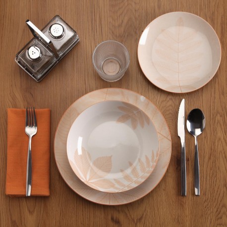 STOVIGLIA 18 PEZZI AYLEN BEIGE