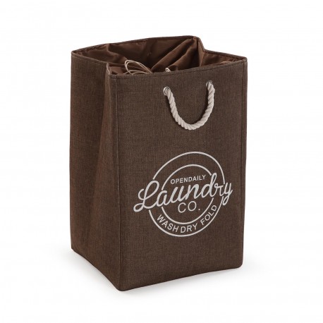 CESTO PANNI "LAUNDRY" MARRONE