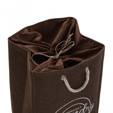 CESTO PANNI "LAUNDRY" MARRONE