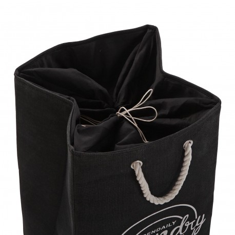 CESTO PANNI "LAUNDRY" NERO