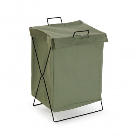 CESTO PANNI PIEGHEVOLE VERDE