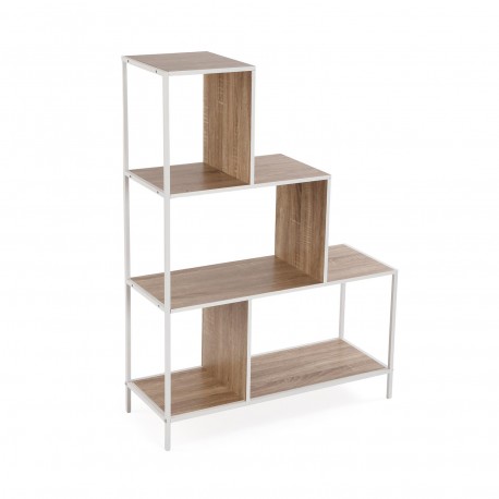 SCAFFALE A GRADINI 3 RIPIANI BIANCO