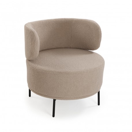 POLTRONA ERIE IN LANA BEIGE