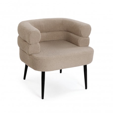 POLTRONA NEMI IN LANA BEIGE