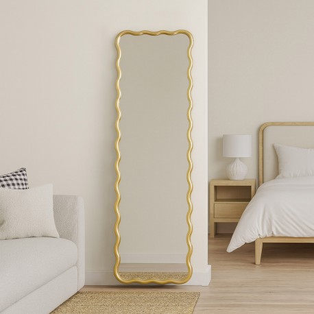 SPECCHIO CORNICE DORATA ONDE
