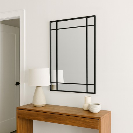 SPECCHIO METALLICO NERO