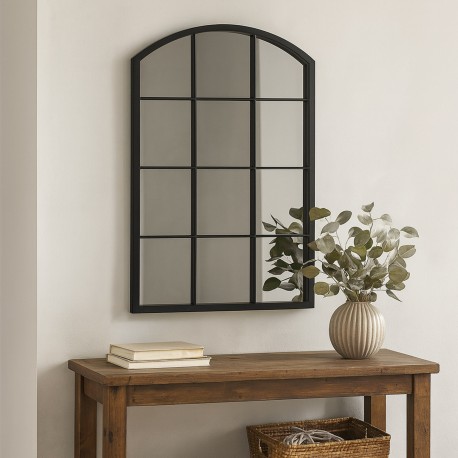 SPECCHIO FINESTRA NERO
