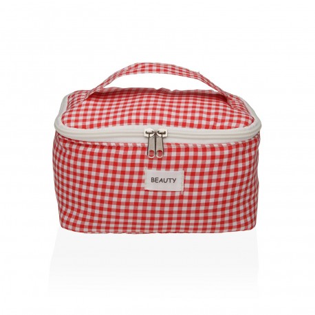 BEAUTY CASE VICHY ROSSO CON MANICO