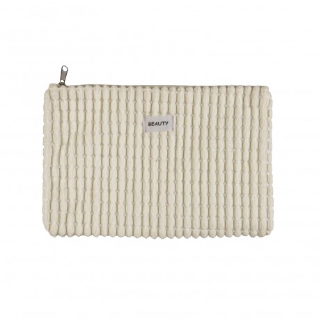BEAUTY CORDUROY BIANCO 27X19 CM
