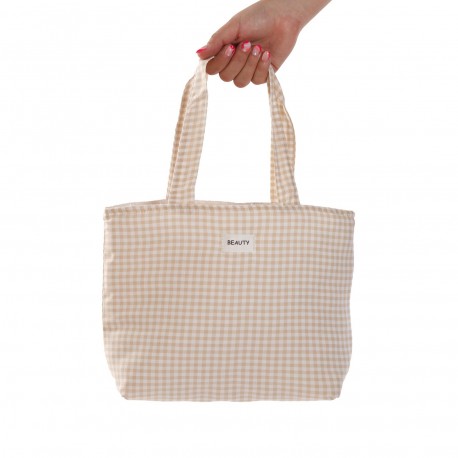 BORSA VICHY BEIGE