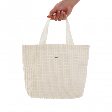 BORSA CORDUROY BIANCA