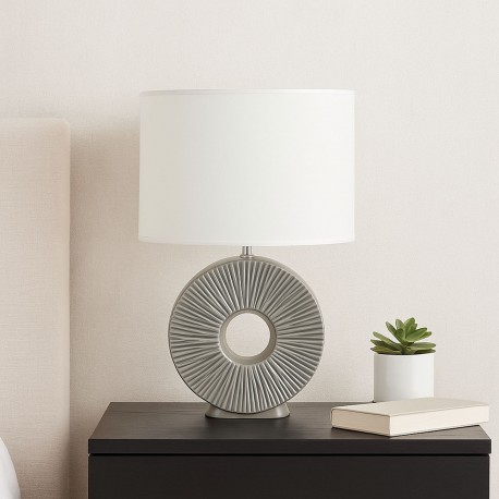 LAMPADA DA TAVOLO CERAMICA AGERA BEIGE