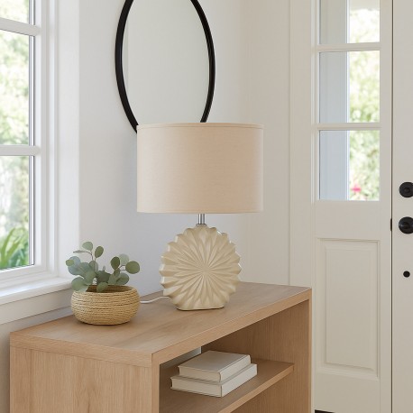 LAMPADA DA TAVOLO CERAMICA ASHTA BEIGE