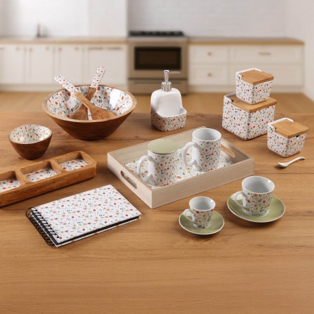 SET 6 TAZZE TE CON PIATTINO VERDI