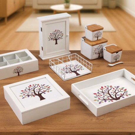 ZERBINO ALBERO COLORATO 40X70