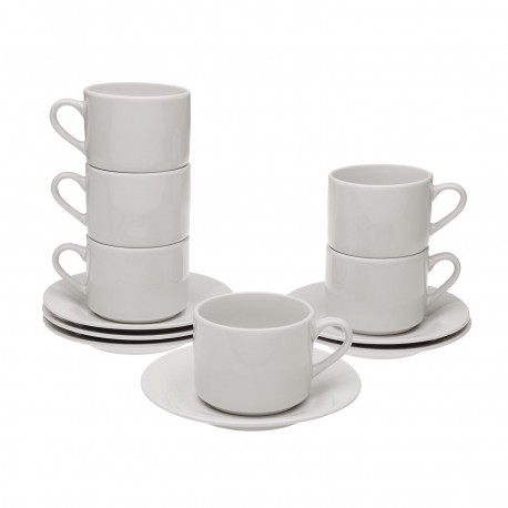 TAZZA CON PIATTINO BIANCA 200ML