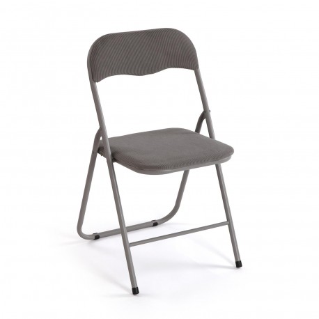 SEDIA PIEGHEVOLE LIRA CORDUROY GRIGIO SCURO