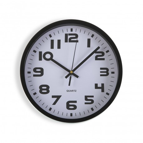 OROLOGIO CUCINA NERO 25CM