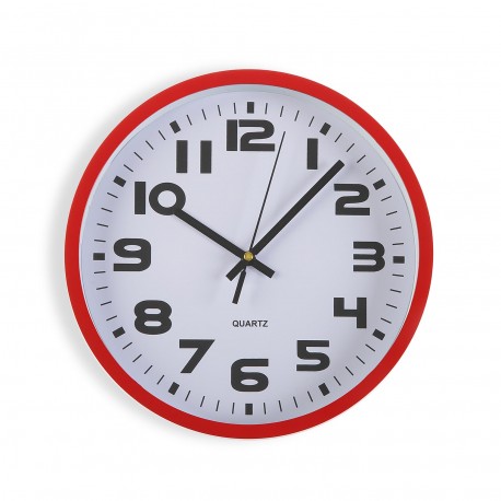 OROLOGIO CUCINA ROSSO 25CM