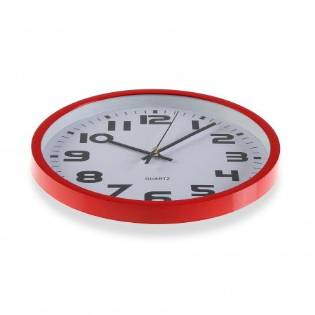 OROLOGIO CUCINA ROSSO 25CM