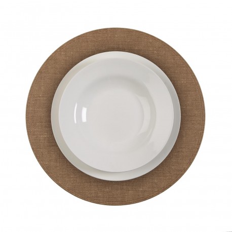 TOVAGLIETTA ROTONDA BEIGE SCURO