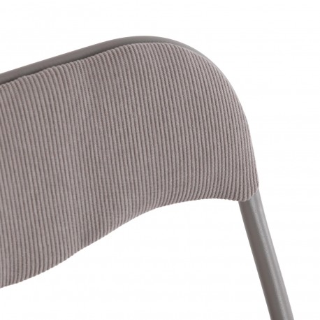 SEDIA PIEGHEVOLE LIRA CORDUROY GRIGIO
