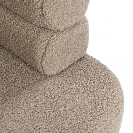 POLTRONA NEMI IN LANA BEIGE