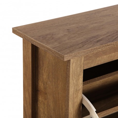 SCARPIERA 3 CASSETTI CON RATTAN