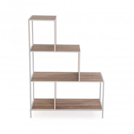 SCAFFALE A GRADINI 3 RIPIANI BIANCO