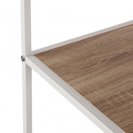 SCAFFALE A GRADINI 4 RIPIANI BIANCO