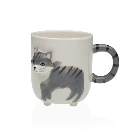 TAZZA GATTO RILIEVO