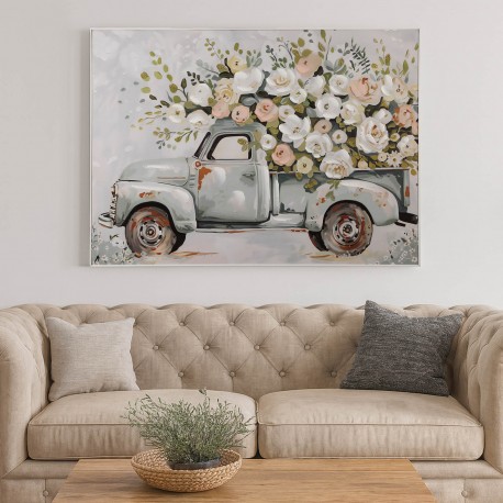 QUADRO TELA CAMION FLOREALE 60 X 80