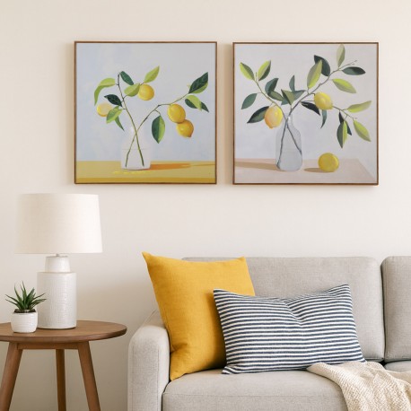 QUADRO LIMONI SU TELA ASSORTITO 40 X 40 QUADRO LIMONI SU TELA ASSORTITO 40 X 40