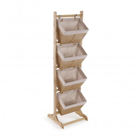 MOBILE BAGNO 4 CESTI MARRONE ZENIT MOBILE BAGNO 4 CESTI MARRONE ZENIT