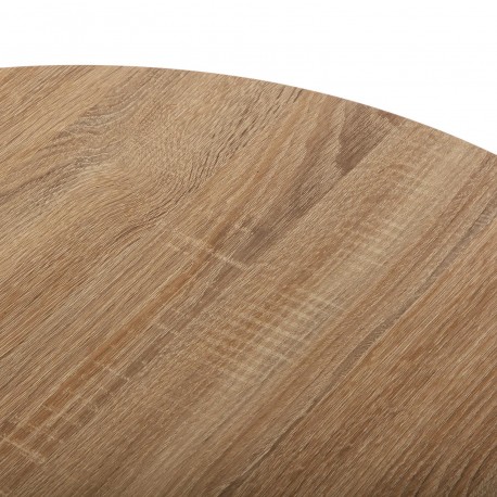 TAVOLO BIANCO E LEGNO MEERA 100 CM TAVOLO BIANCO E LEGNO MEERA 100 CM