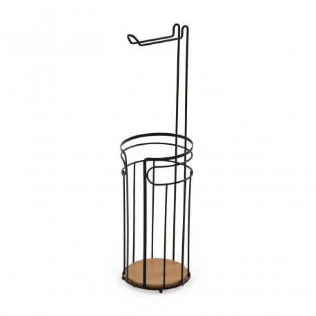PORTAROTOLO BAGNO NERO PORTAROTOLO BAGNO NERO