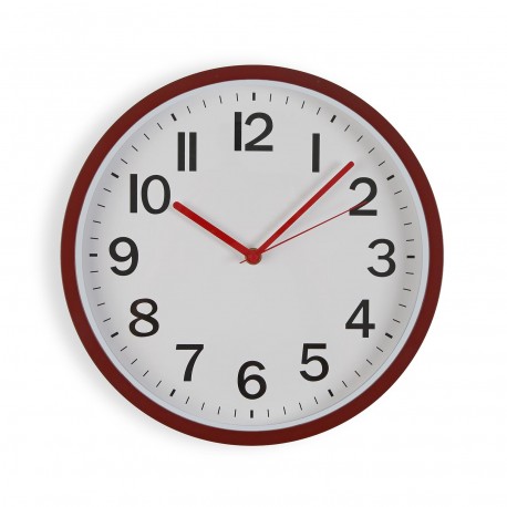OROLOGIO DA PARETE ROSSO 30CM