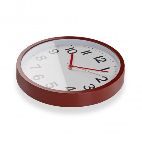 OROLOGIO DA PARETE ROSSO 30CM