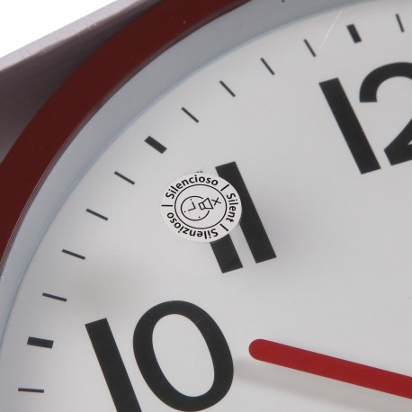 OROLOGIO DA PARETE ROSSO 30CM