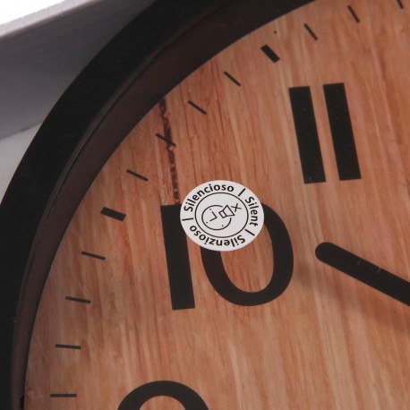 OROLOGIO DA PARETE EFFETTO LEGNO 30CM