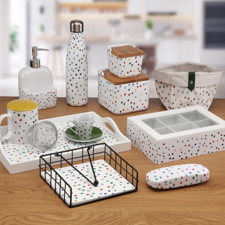 SET 6 TAZZE CAFFÈ CON PIATTO DOTTY