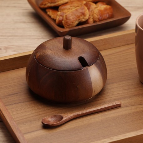 ZUCCHERIERA ROTONDA IN ACACIA