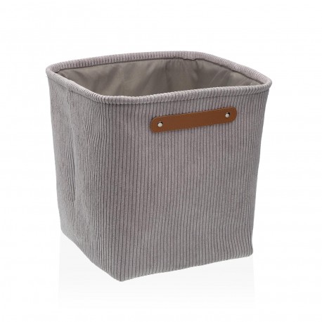 CESTA CORDUROY GRIGIO CHIARO