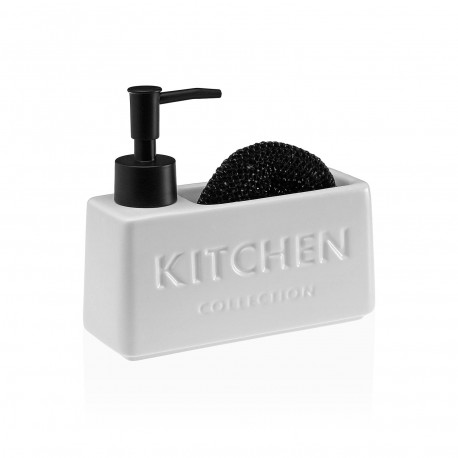 DISPENSER SAPONE SPUGNA "KITCHEN" BIANCO