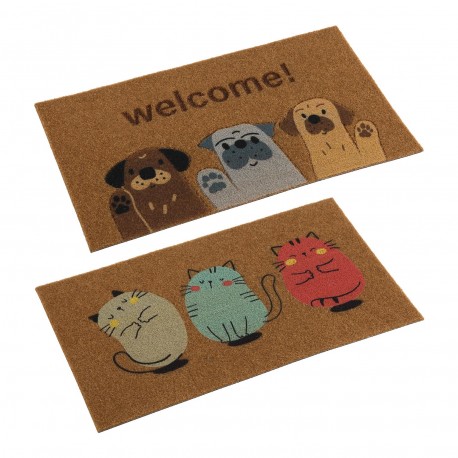 ASSORTIMENTO ZERBINI GATTI E CANI 40 X 70