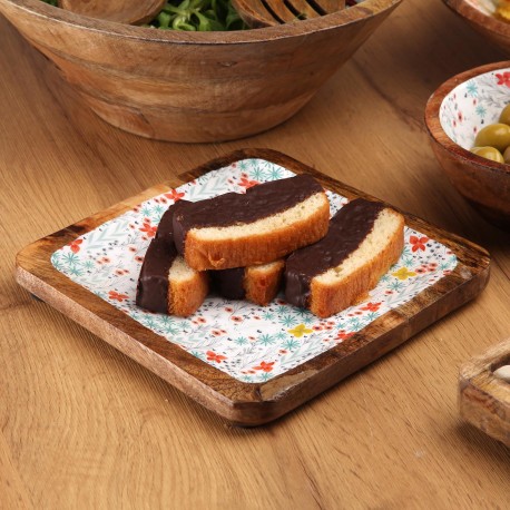 PIATTO QUADRATO FIORELLA